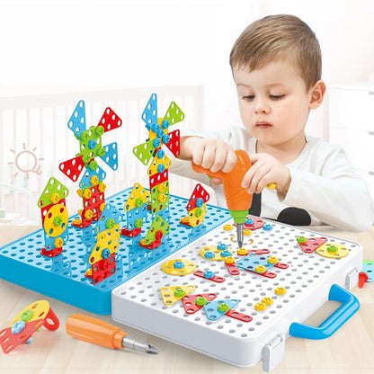 Kids Drill Assembly Pretend Play Puzzle