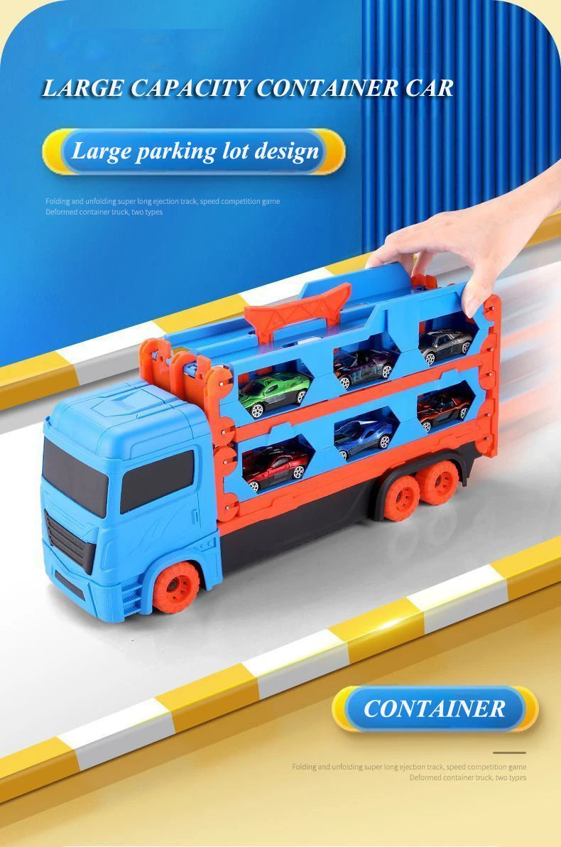 Car Transporter Truck Racing Track Toy