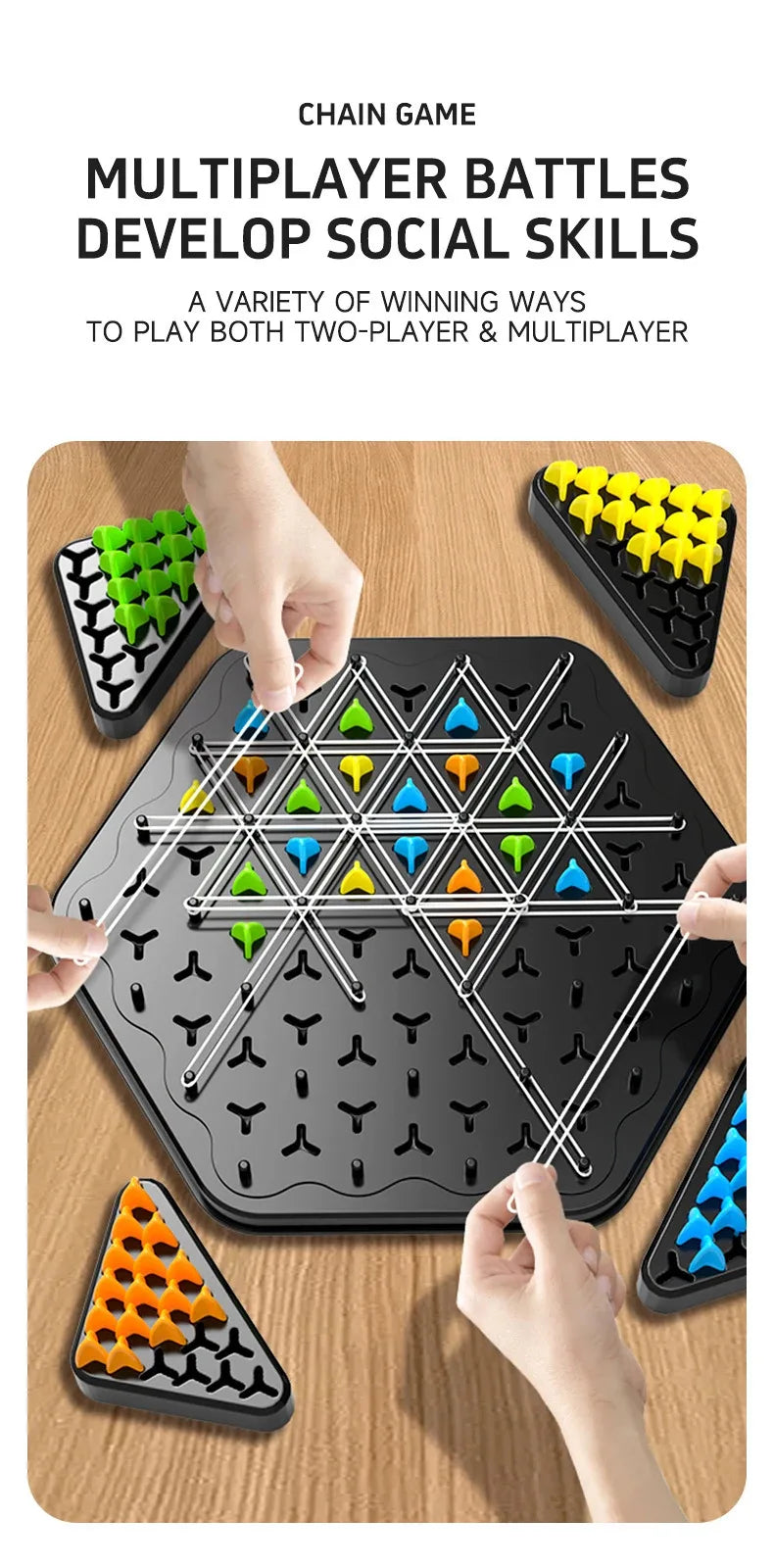 Triangle Chess Strategy Duel Game Set