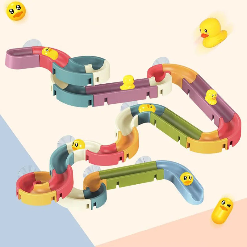 Baby Duck Bath Marble Track Toy Set