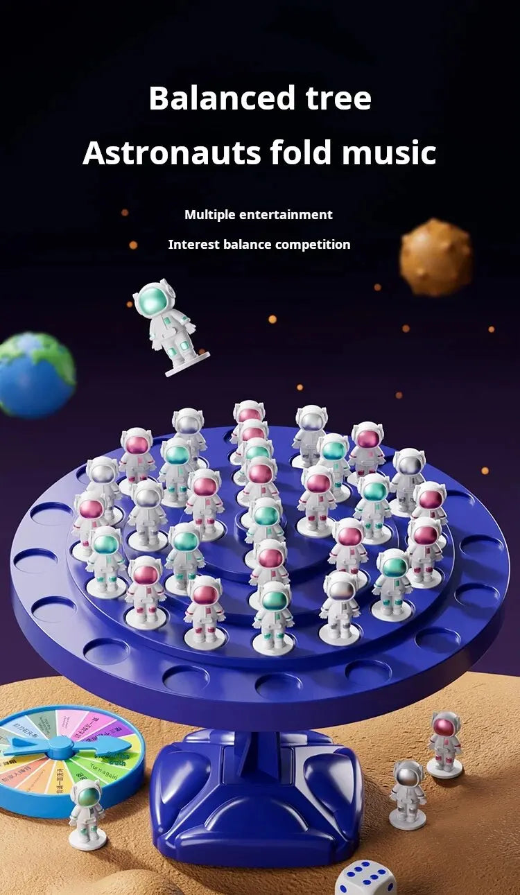 Puzzle Balance Tree Space Man Game