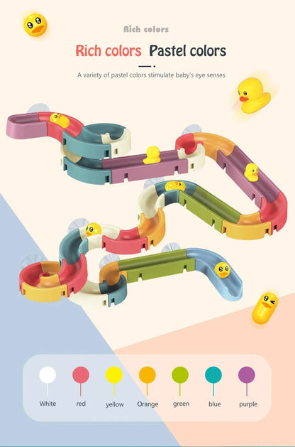 Baby Duck Bath Marble Track Toy Set