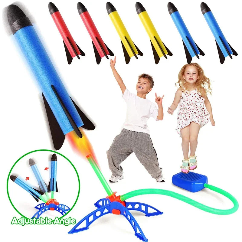 Foot Pump Soaring Rocket Launcher Game