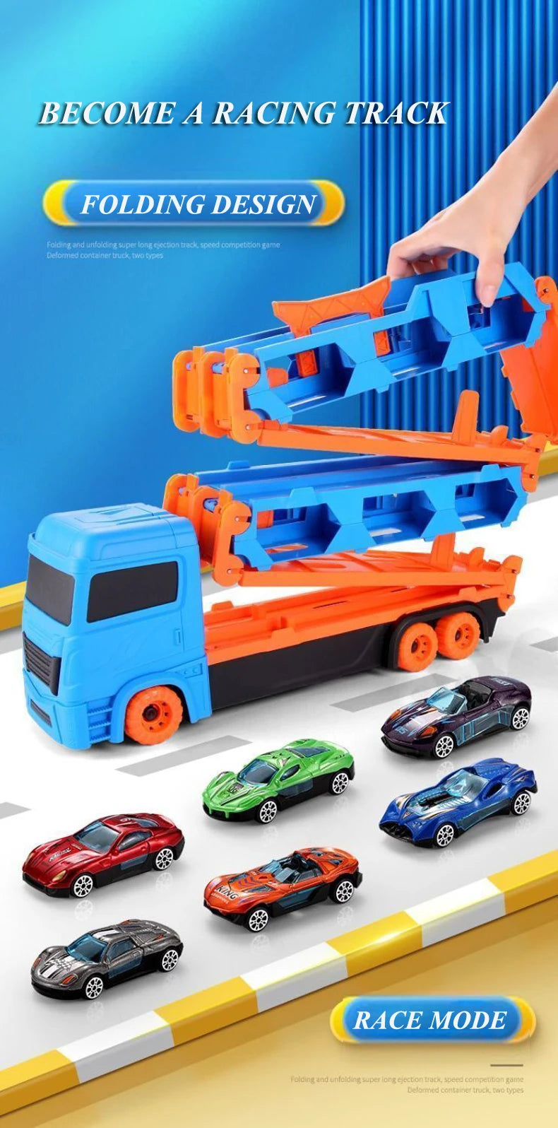 Car Transporter Truck Racing Track Toy