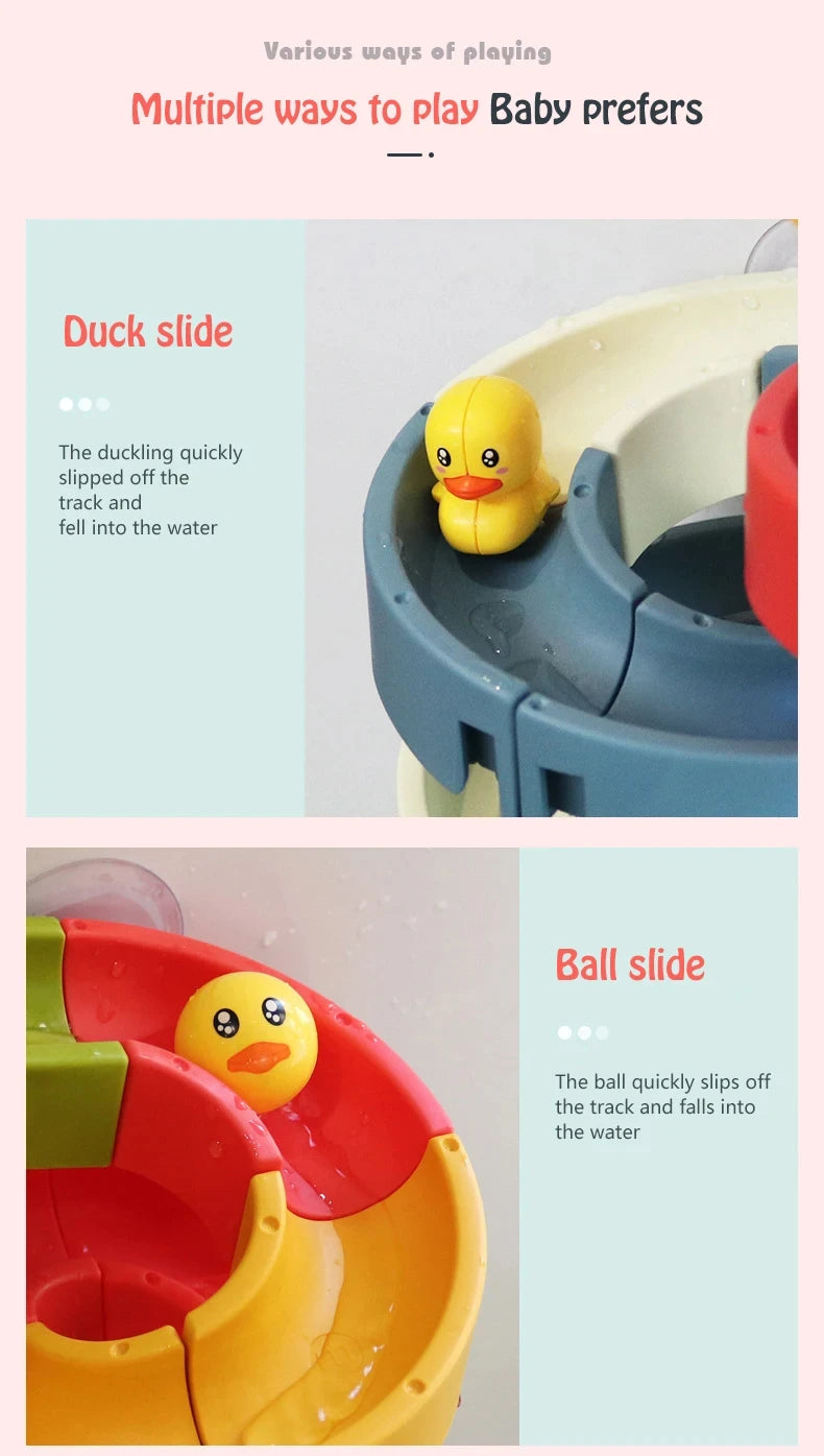 Baby Duck Bath Marble Track Toy Set