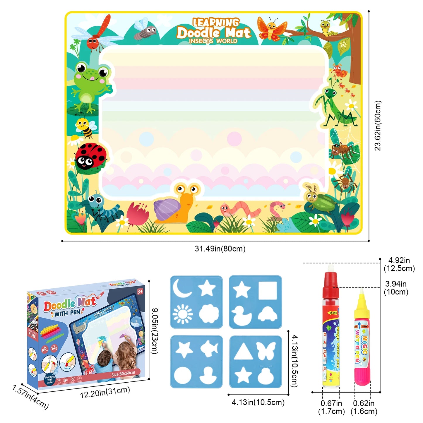 Magic Water Doodle Mat Painting Board