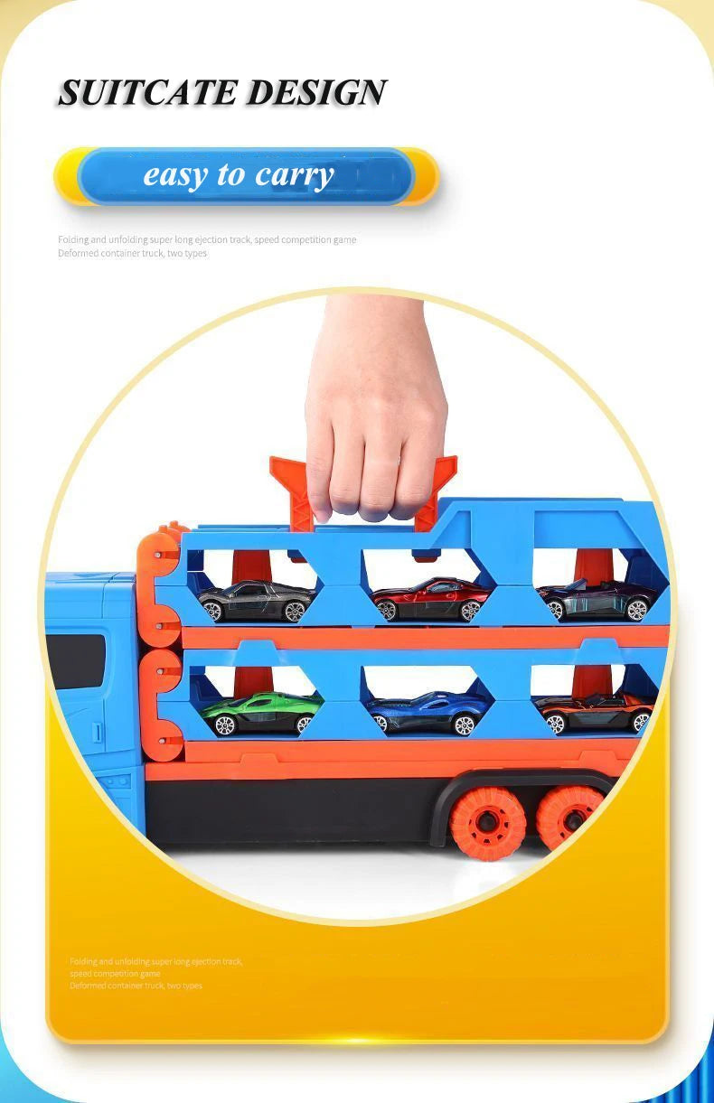 Car Transporter Truck Racing Track Toy