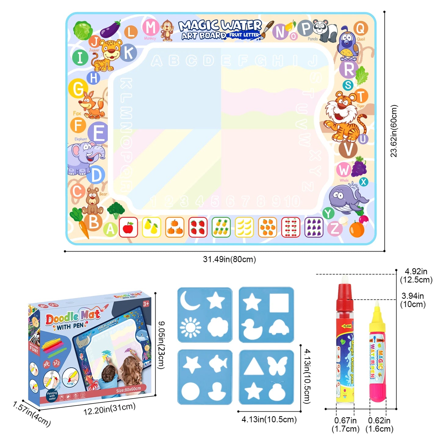 Magic Water Doodle Mat Painting Board