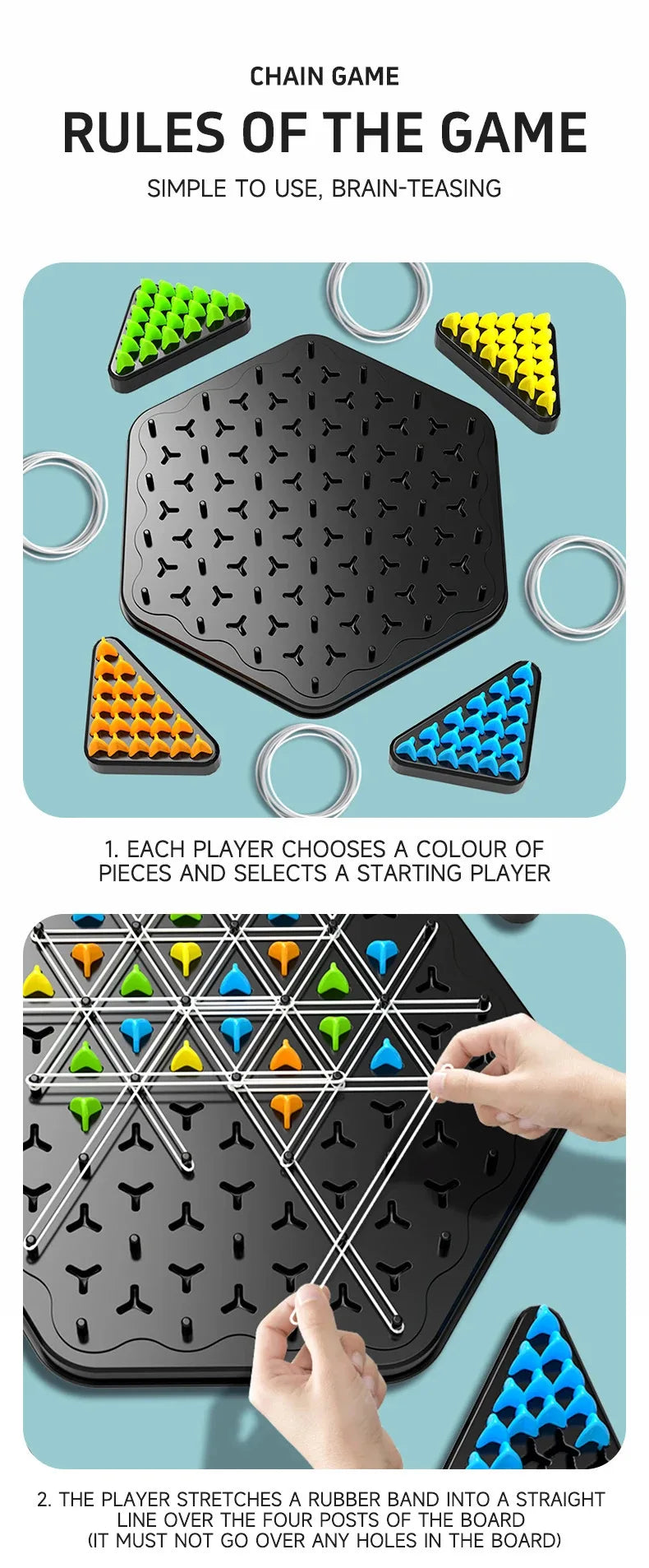 Triangle Chess Strategy Duel Game Set